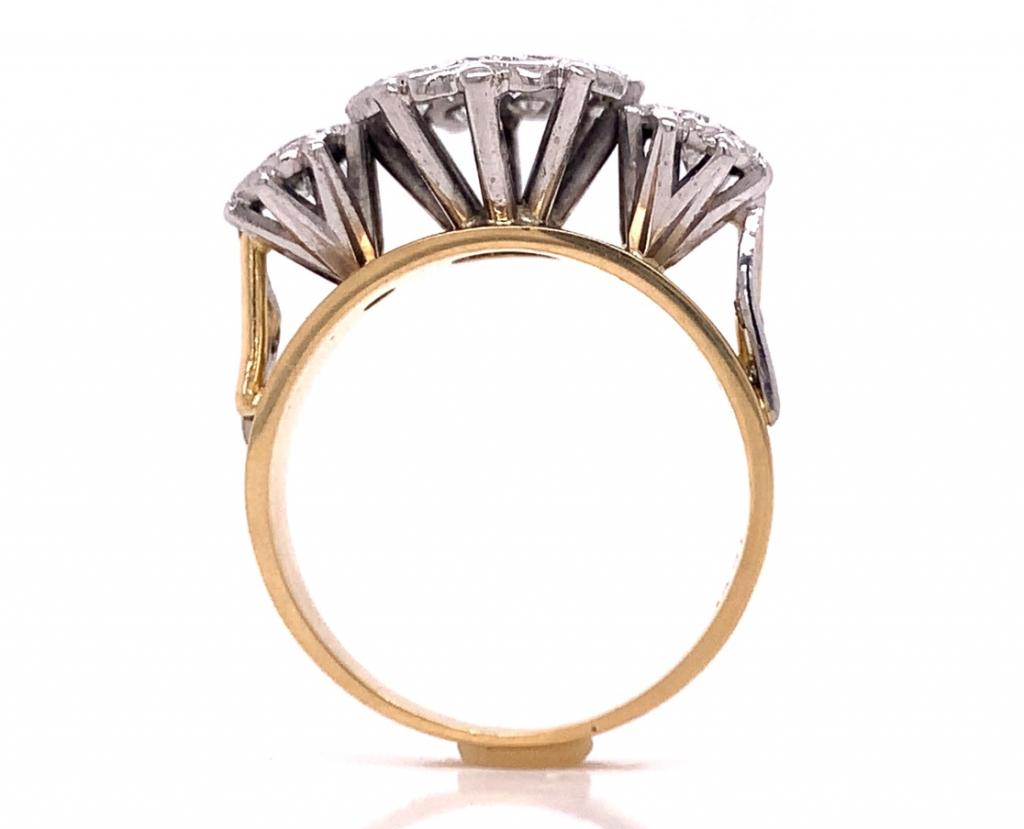 18ct diamond cluster ring tdw 0