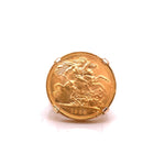 Load image into Gallery viewer, 14ct 1964 Full Sovereign Coin Ring
