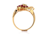 Load image into Gallery viewer, 14ct Ruby Diamond Deco Ring
