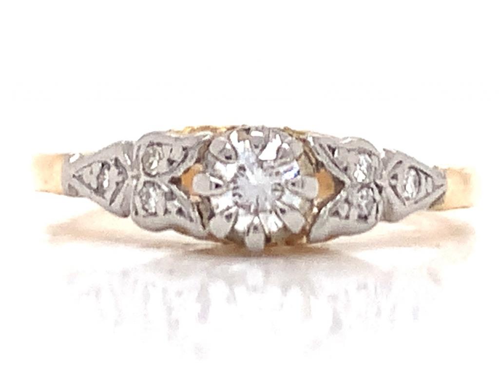 3811677 18ct diamond solitaire ring tdw 0