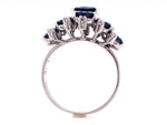 Load image into Gallery viewer, 14ct White Gold Multi Sapphire Diamond Dress Ring
