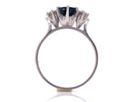 Load image into Gallery viewer, 18ct White Gold Sapphire Diamond Ring TDW 0.28ct
