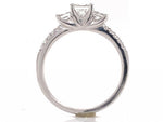 Load image into Gallery viewer, 18ct White Gold Three Princess Diamond Ring TDW 0.82ct
