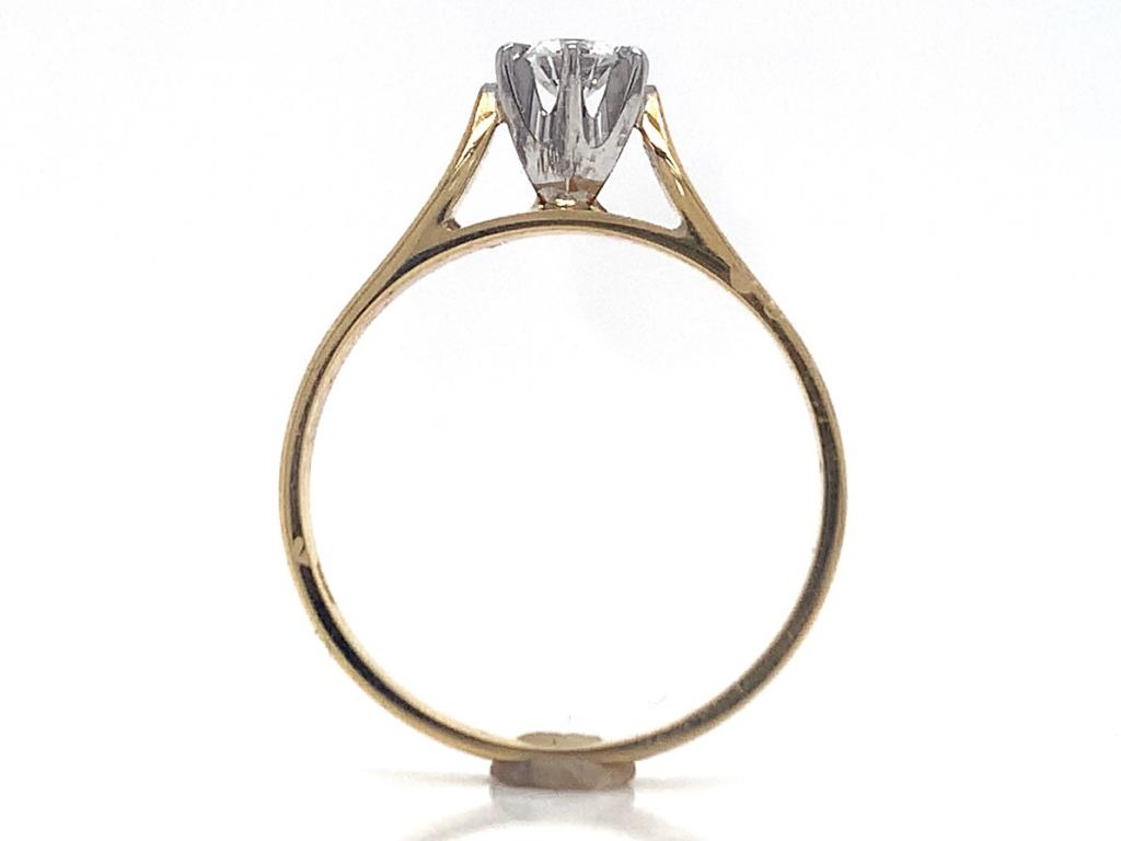 18ct diamond solitaire ring tdw 0