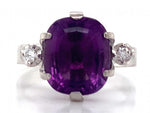 Load image into Gallery viewer, 18ct White Gold Amethyst Diamond Ring
