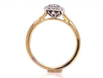 Load image into Gallery viewer, 14ct Diamond Cluster Ring TDW 0.50ct
