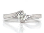 Load image into Gallery viewer, 18ct White Gold Diamond Solitaire Ring TDW 0.26ct
