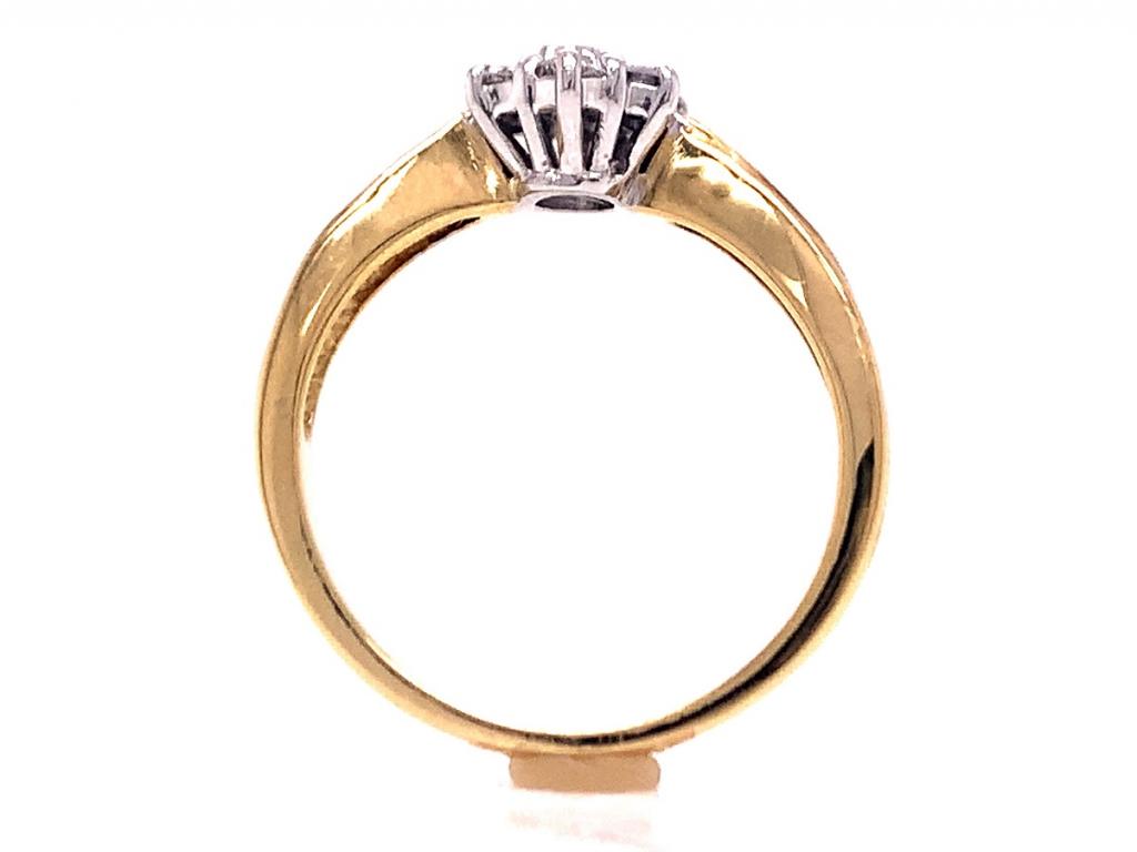 18ct diamond cluster ring tdw 0