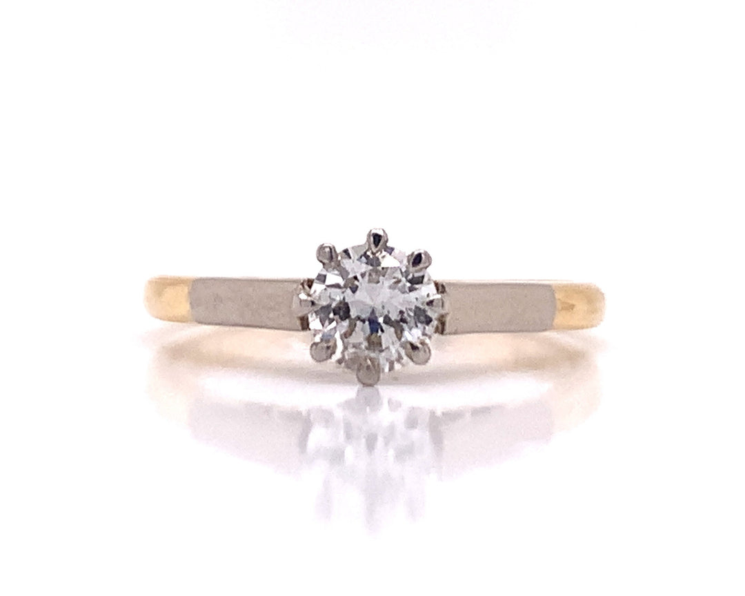 18ct/Platinum Diamond Solitaire Ring TDW 0.40ct