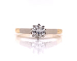 Load image into Gallery viewer, 18ct/Platinum Diamond Solitaire Ring TDW 0.40ct
