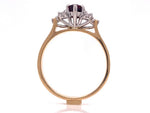Load image into Gallery viewer, 18ct Ruby Six Diamond Ring TDW 0.10ct
