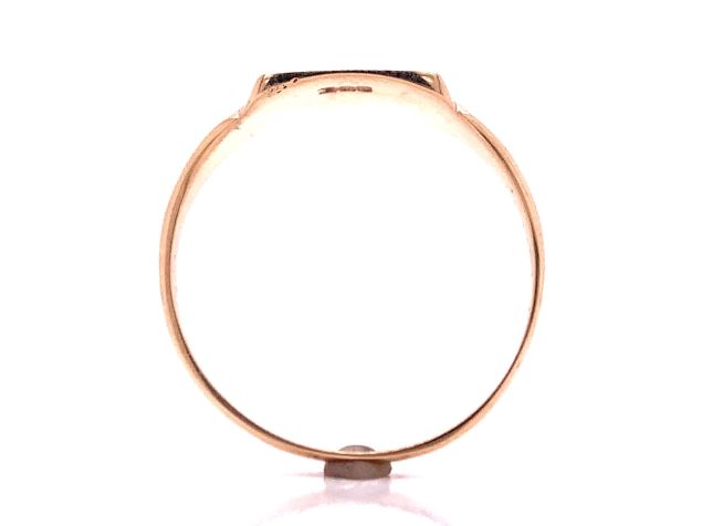 9ct Rose Square Signet Ring