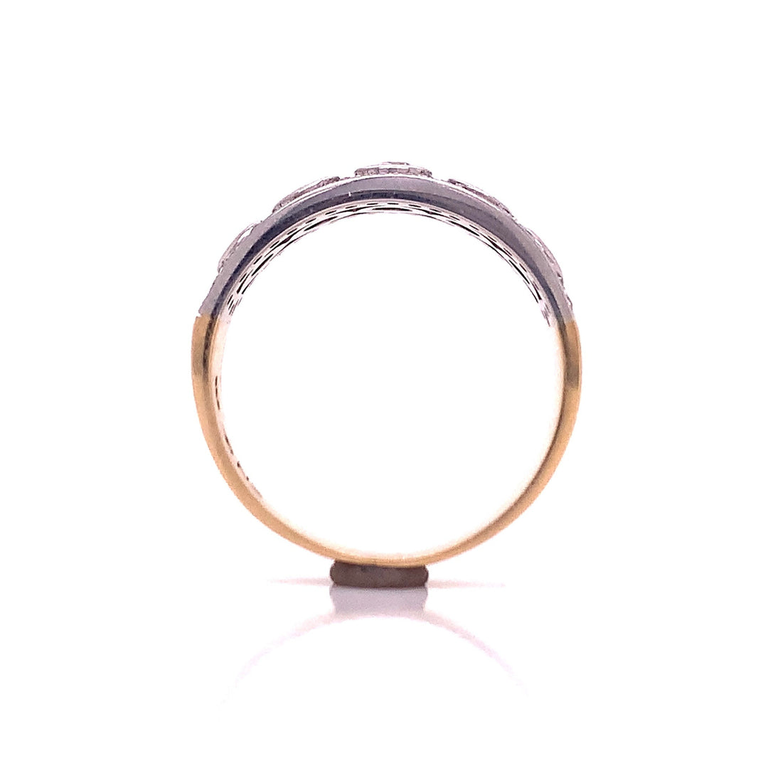 9ct Multi Diamond Wide Ring TDW 0.56ct