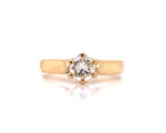 Load image into Gallery viewer, 18ct Yellow Gold Diamond Solitaire Ring TDW 0.56ct
