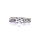 Load image into Gallery viewer, 18ct White Gold Diamond Solitaire Ring TDW 0.46ct
