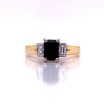 Load image into Gallery viewer, 18ct Sapphire Diamond Ring TDW 0.18ct
