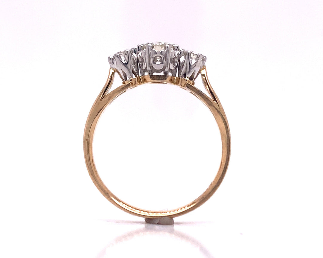 18ct Three Diamond Ring TDW 0.35ct