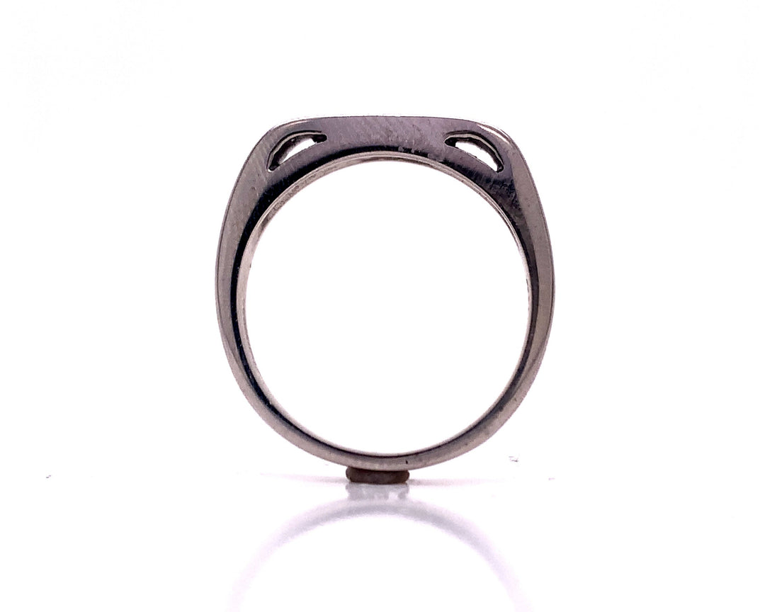 14ct White Gold Three Diamond Ring TDW 0.21ct
