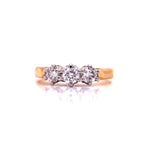 Load image into Gallery viewer, 18ct Three Diamond Ring TDW 0.50ct
