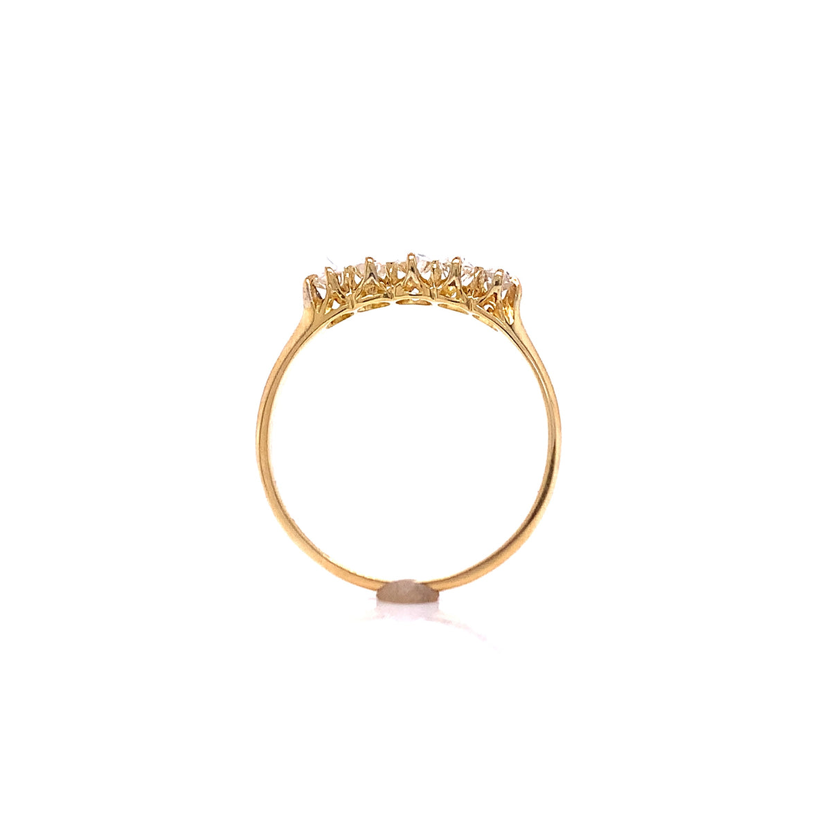 18ct five diamond ring tdw 0
