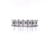 Load image into Gallery viewer, 18ct White Gold Seven Emerald Cut Diamond Ring TDW 2.13ct
