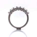 Load image into Gallery viewer, 18ct White Gold Seven Emerald Cut Diamond Ring TDW 2.13ct
