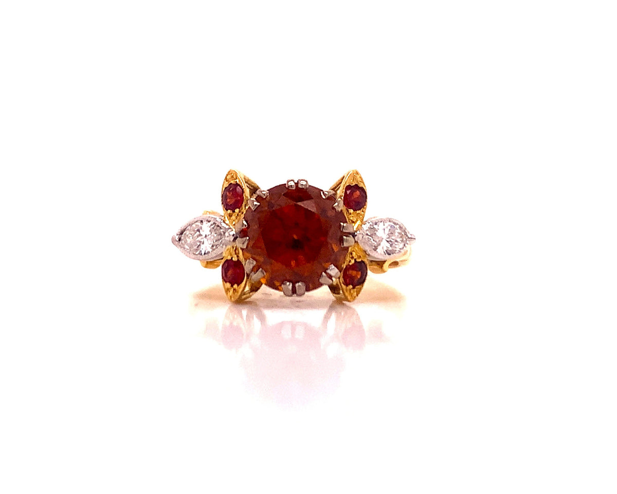 381241018ctzircongarnetdiamondringtdw0