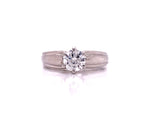Load image into Gallery viewer, 18ct White Gold Diamond Solitaire Ring TDW 0.71ct

