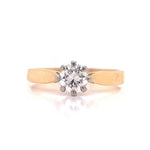 Load image into Gallery viewer, 18ct/Platinum Diamond Solitaire Ring TDW 0.53ct
