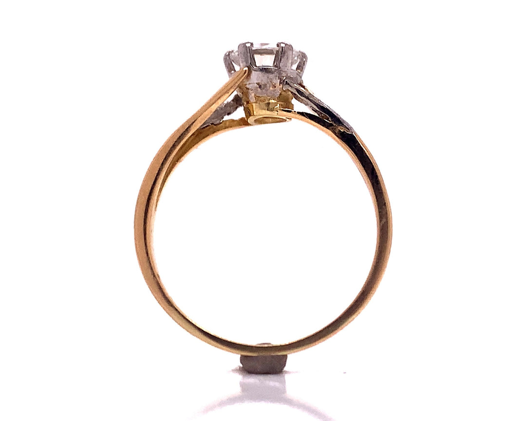 18ct Diamond Solitaire Ring TDW 0.85ct