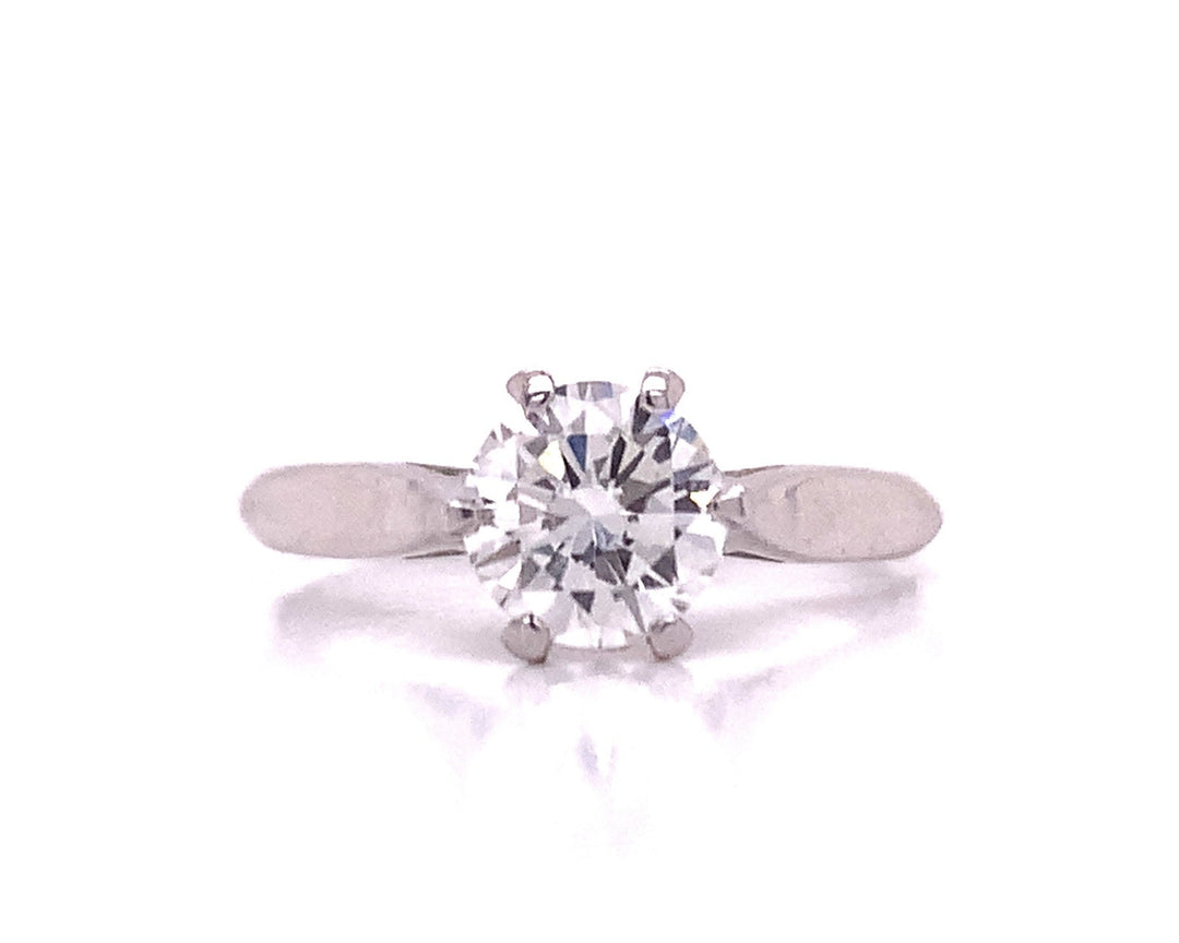 18ct White Gold Diamond Solitaire Ring TDW 1.05ct