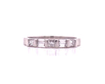 Load image into Gallery viewer, 18ct White Gold Baguette &amp; Princess Cut Diamond Ring TDW 0.50ct
