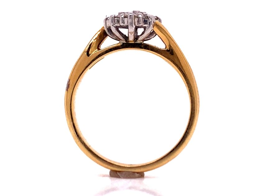 18ct diamond cluster ring tdw 0