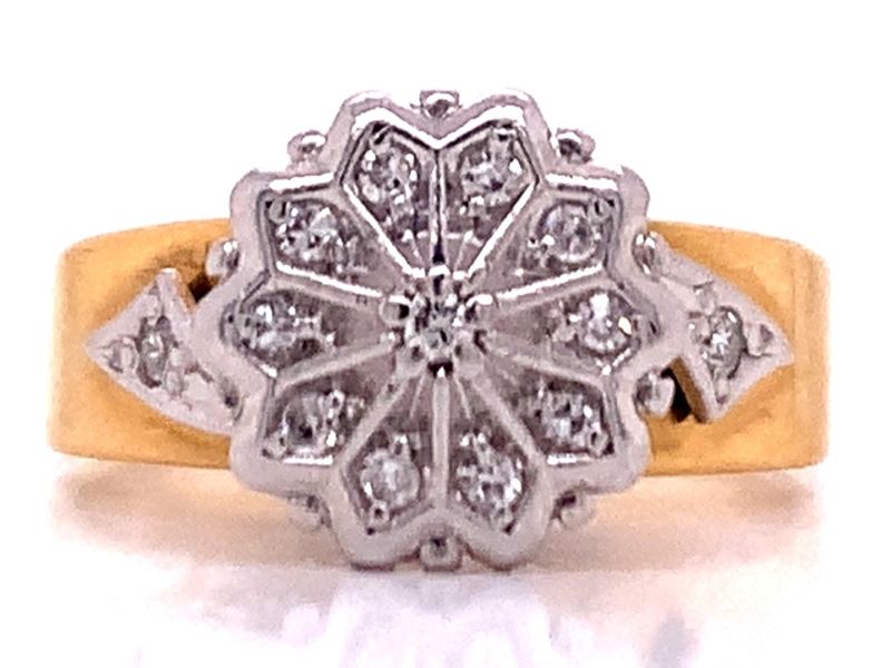389923 18ct diamond cluster ring tdw 0