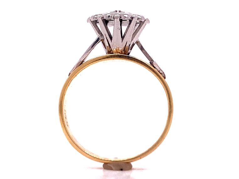 18ct Diamond Cluster Ring TDW 0.12ct