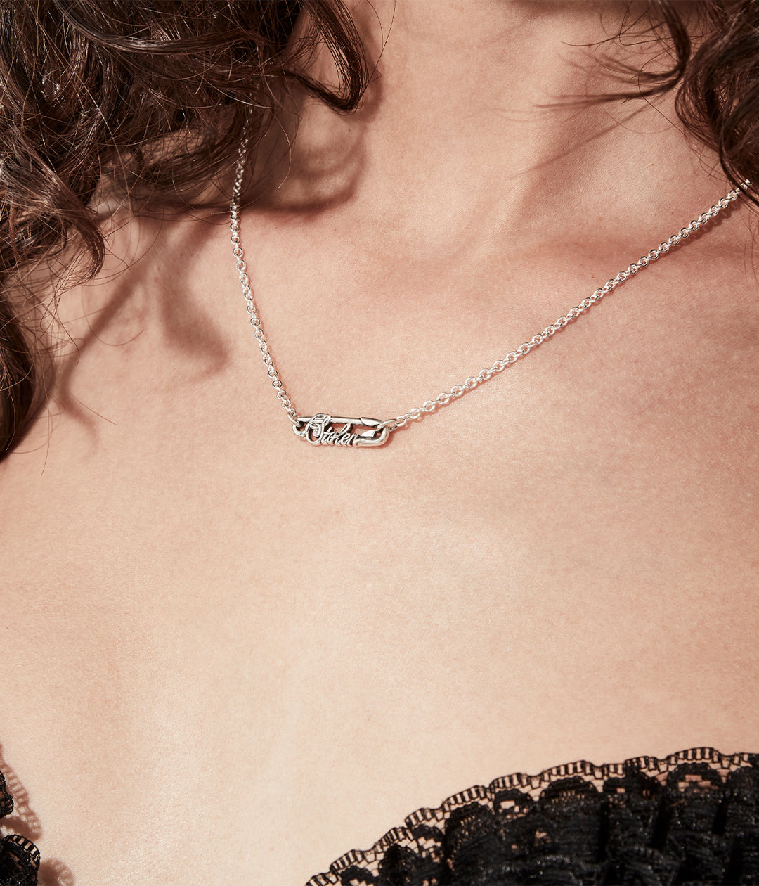 Stolen Girlfriends Club Scripted Pin Necklace