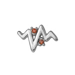 Load image into Gallery viewer, Stow Stg CZ Heartbeat Charm
