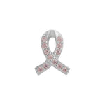 Load image into Gallery viewer, Stow Stg CZ Pink Ribbon Charm
