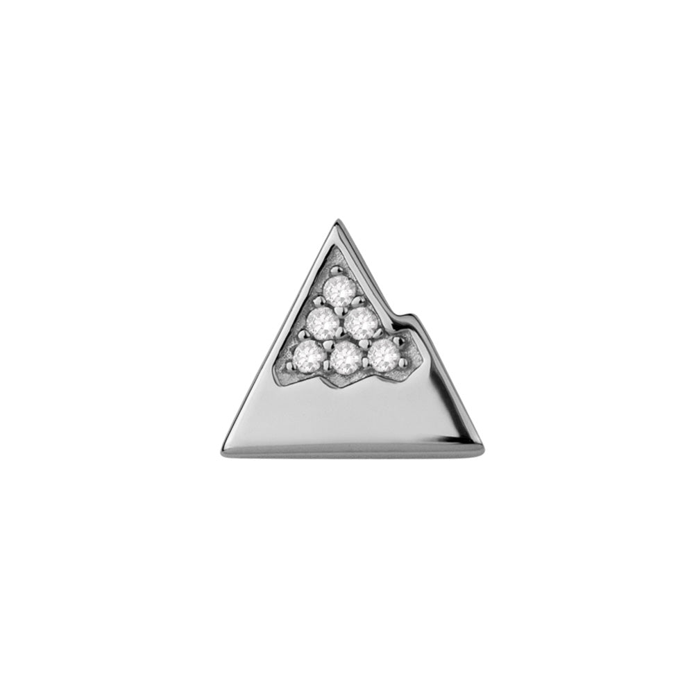 Stow Stg CZ Mountain Charm