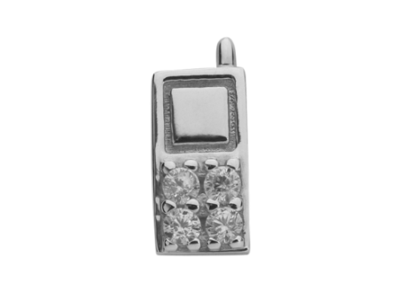 Stow Stg CZ Cellphone Charm