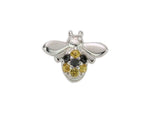 Load image into Gallery viewer, Stow Stg Yellow/Black CZ Bee Charm
