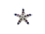 Load image into Gallery viewer, Stow Stg Blue/Purple CZ Starfish Charm
