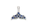 Load image into Gallery viewer, Stow Stg Blue CZ Whaletail Charm
