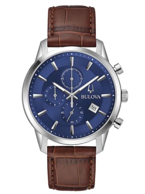 470059 bulova gents quartz chronograph watch 96b402