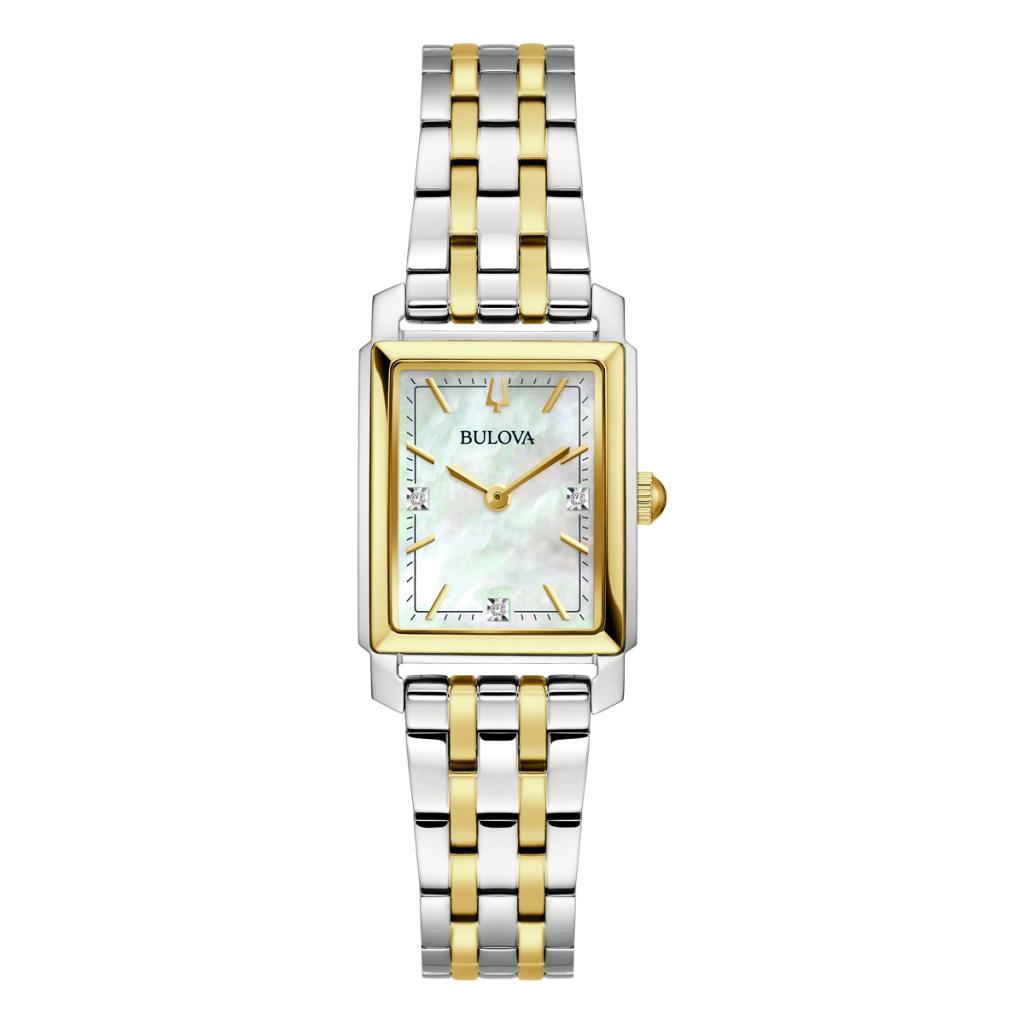 470061 bulova ladies quartz watch 98p220