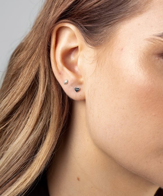 Stolen Girlfriends Club Tiny Stolen Heart Earrings