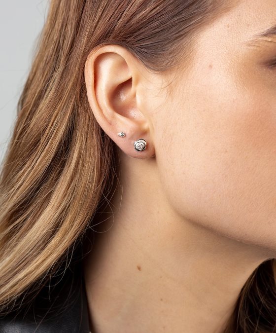 Stolen girlfriends club rose bud earrings