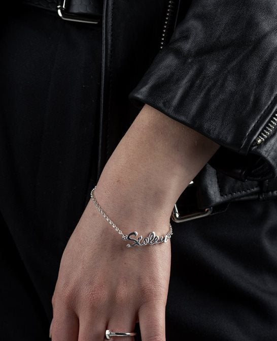 Stolen Girlfriends Club Stolen Script Bracelet