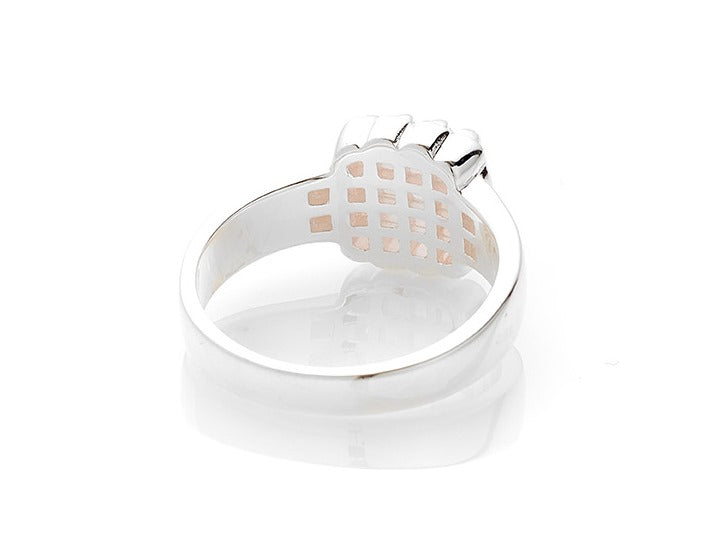 Stolen girlfriends club baby claw ring   rose quartz