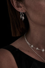 Load image into Gallery viewer, Stolen Girlfriends Club Onyx Facet Blade Anchor Earrings
